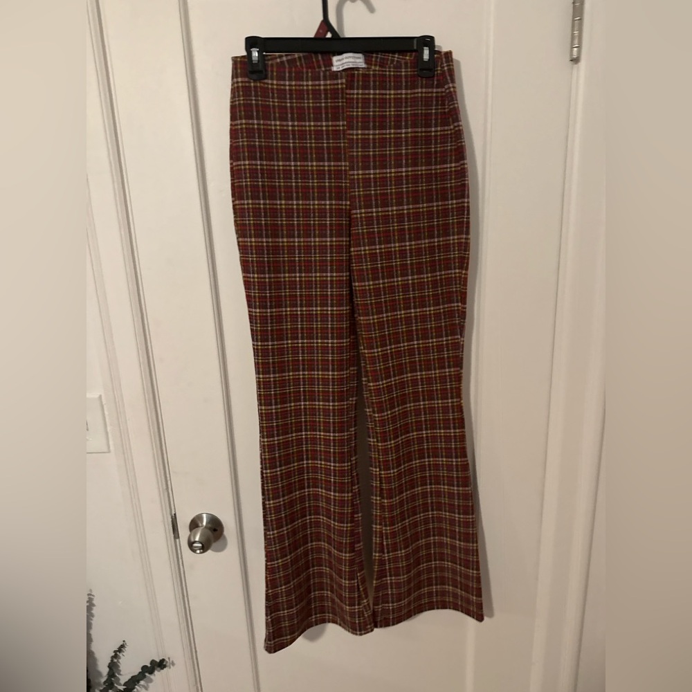 Urban Outfitters Multicolor Plaid Flare Pants Small